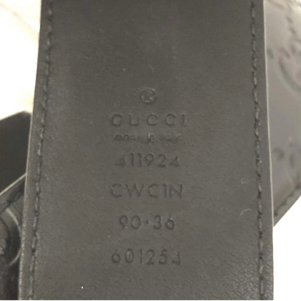 GUCCI Interlocking G Leather Belt - black - Picture 9 of 9
